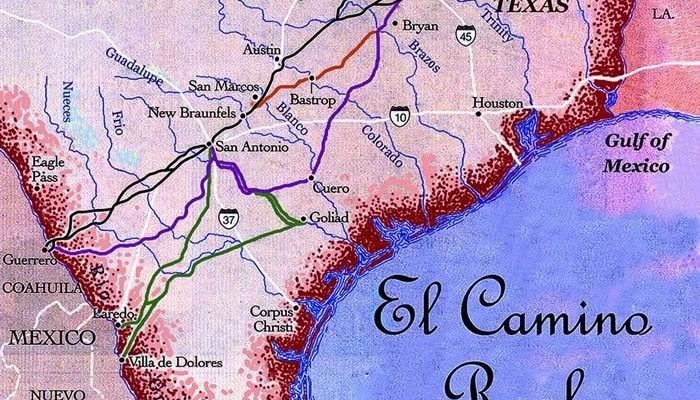 El Camino Real map