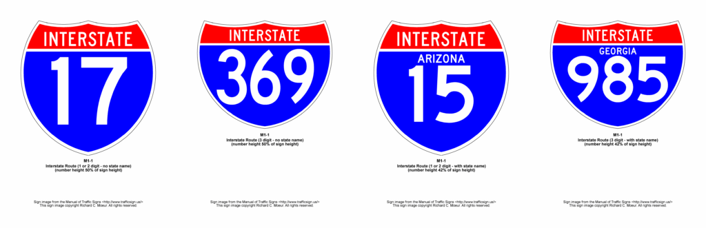 The Interstate sign